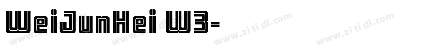 WeiJunHei W3字体转换